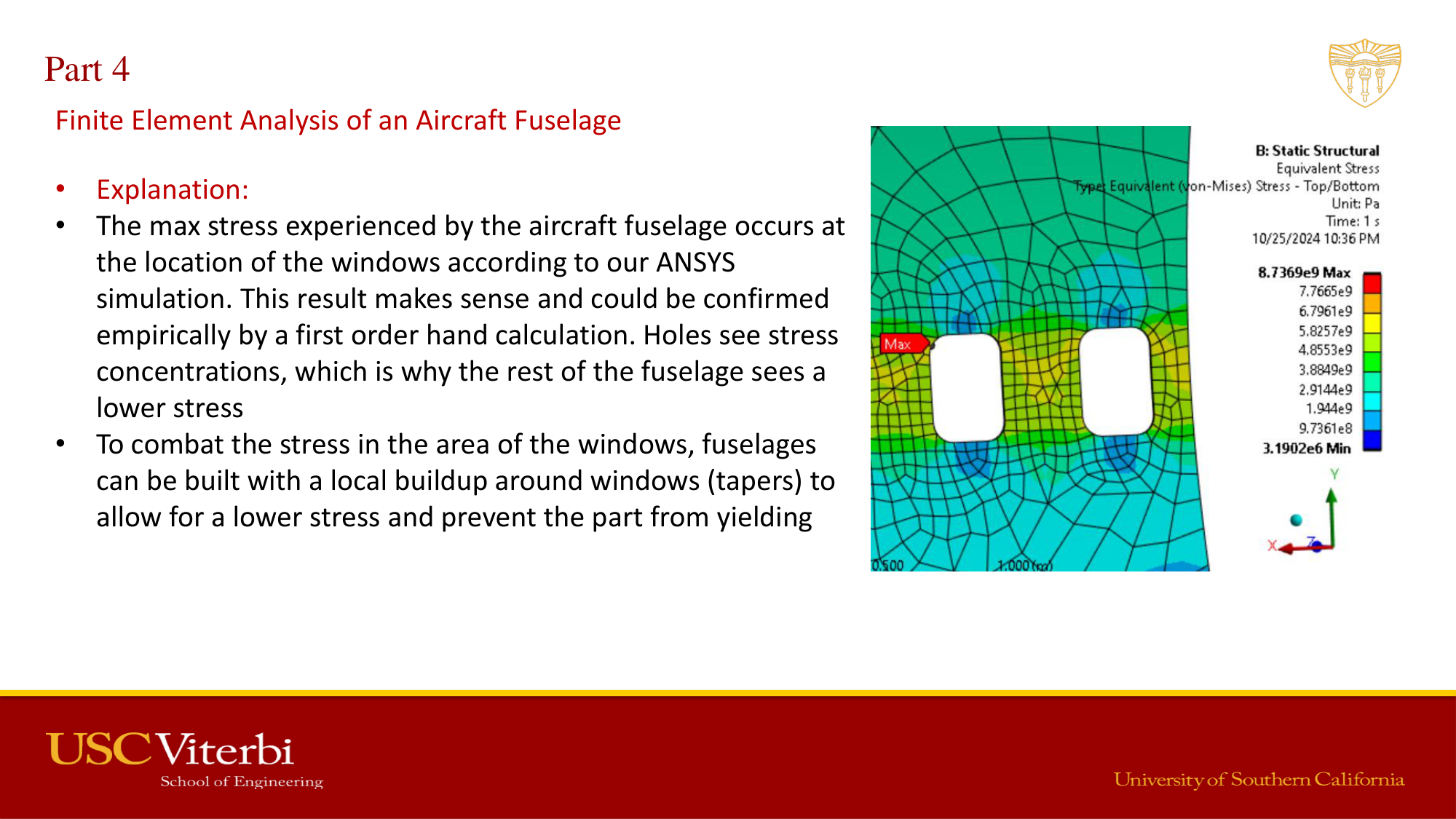 Deformation and stress results