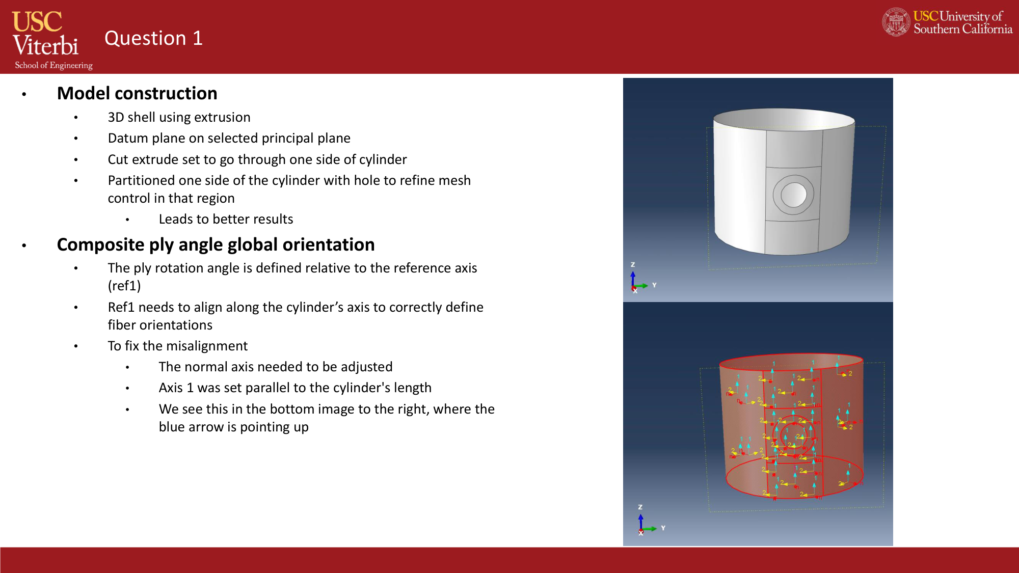 Cylinder model and mesh