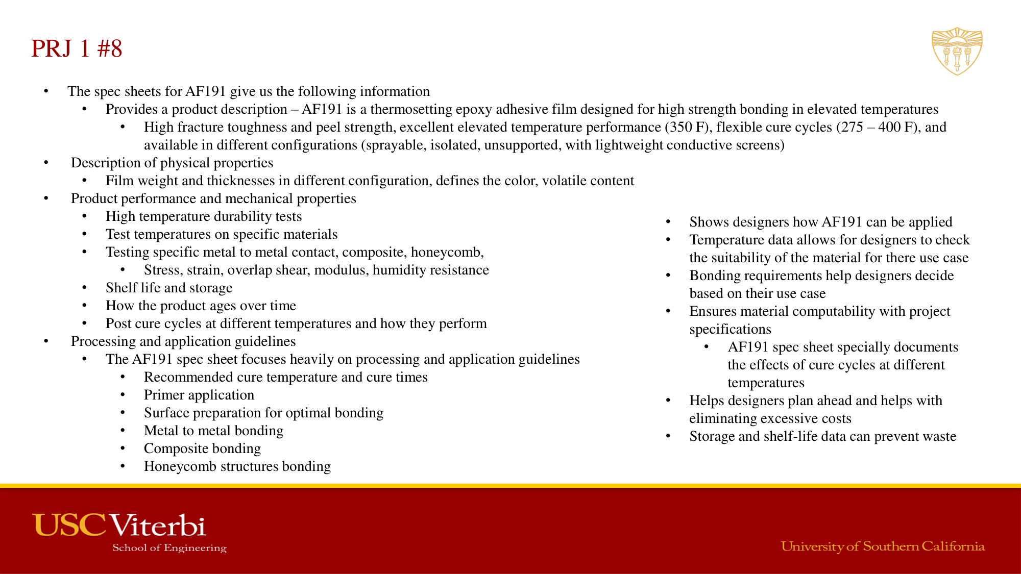 Stress and strain results