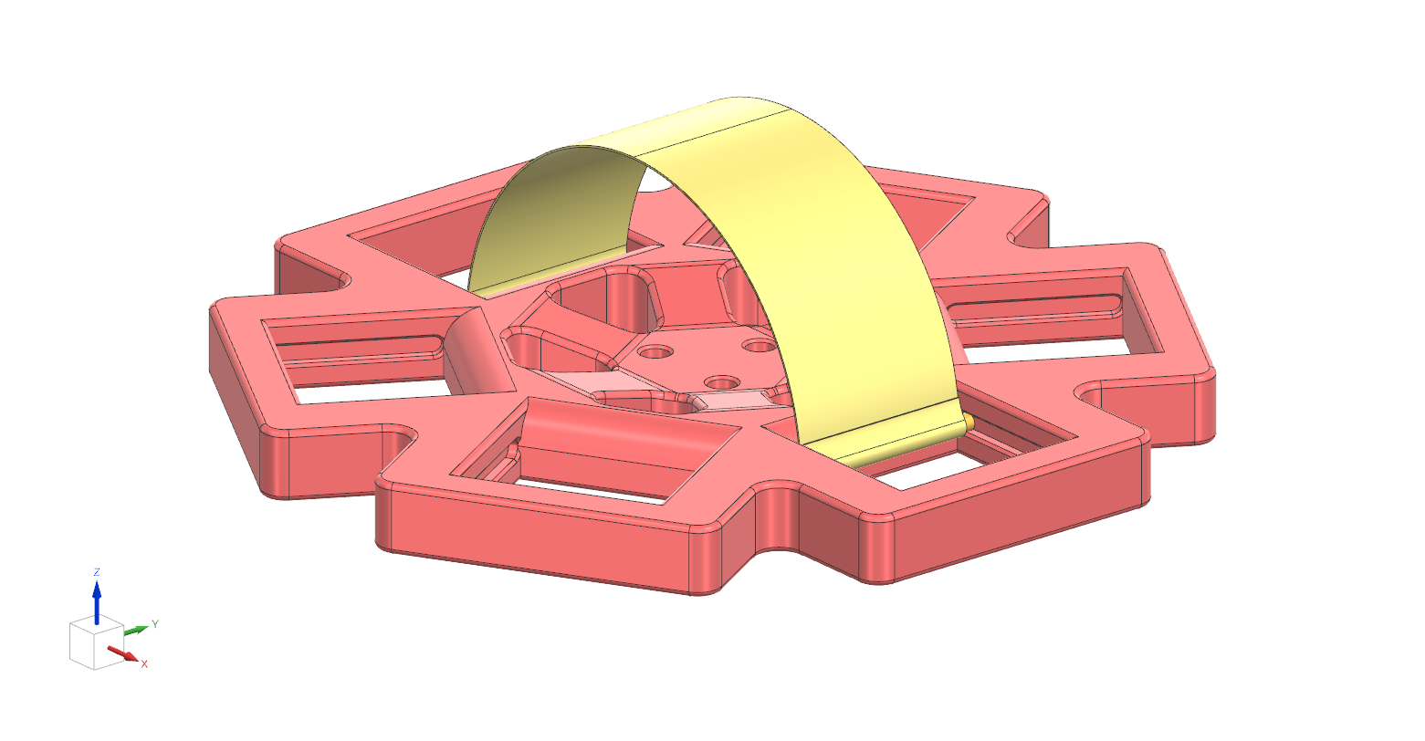 CAD — slotted baseplate isometric view