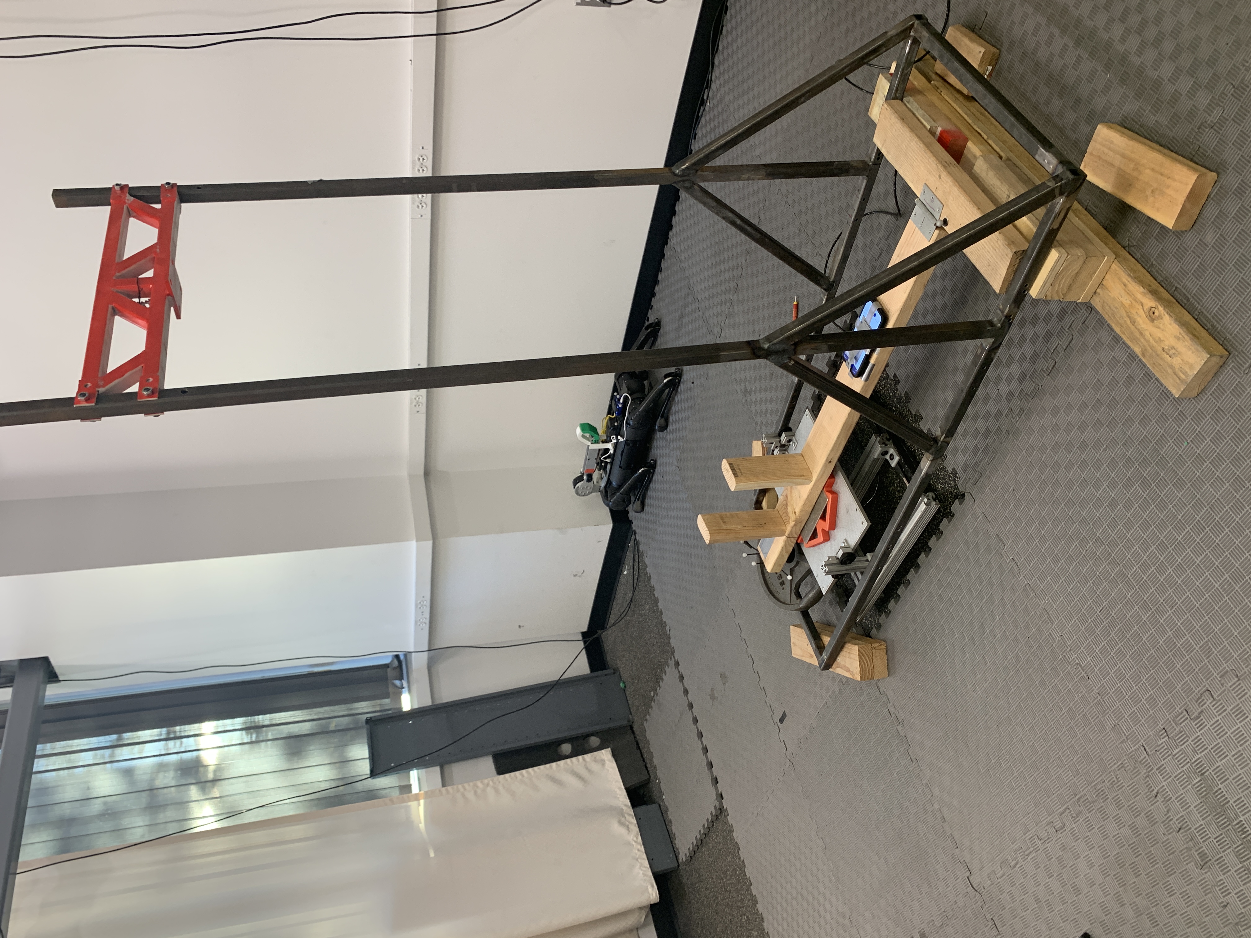 Lab setup — arm close-up