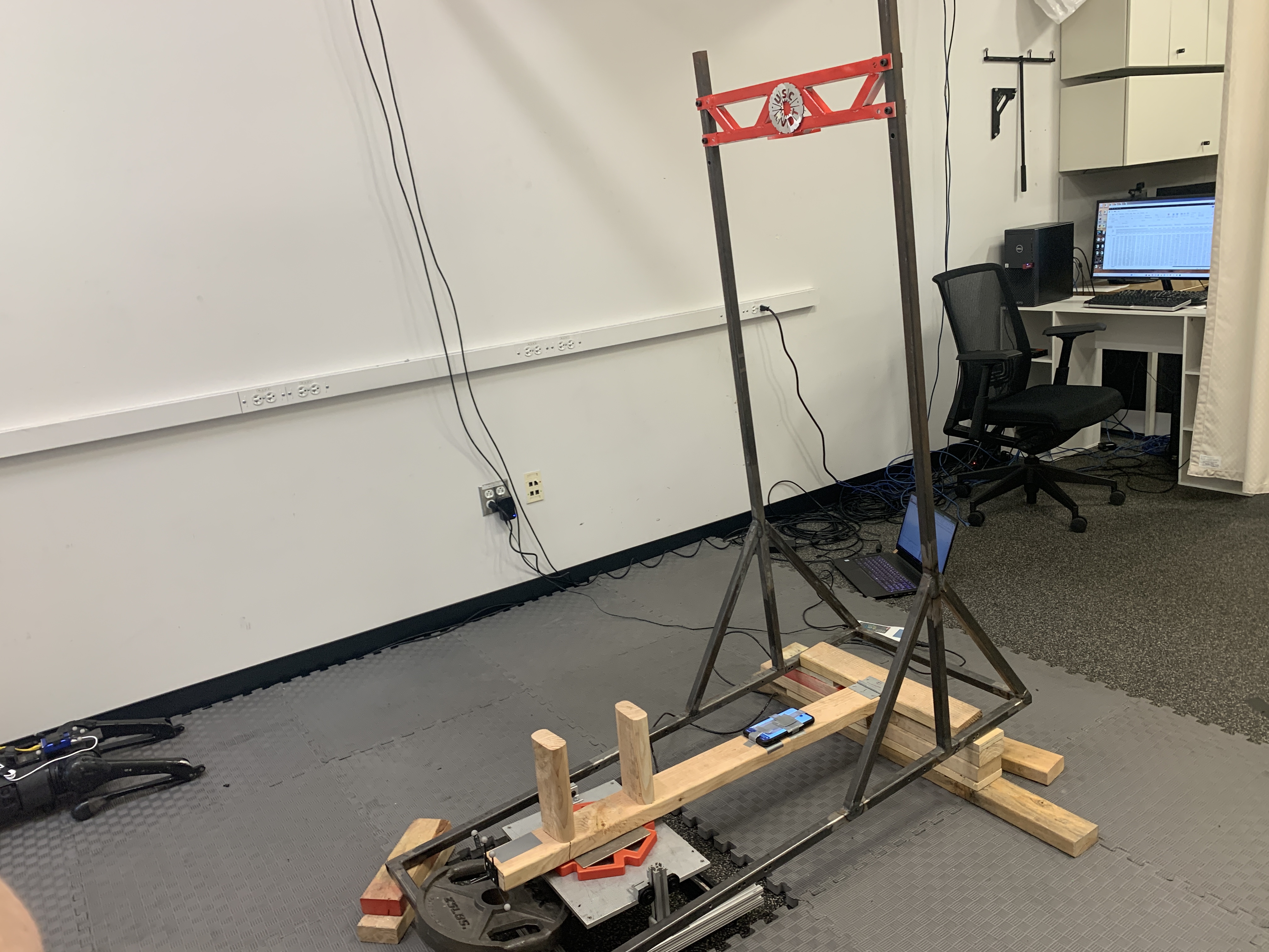 Lab setup — full test rig